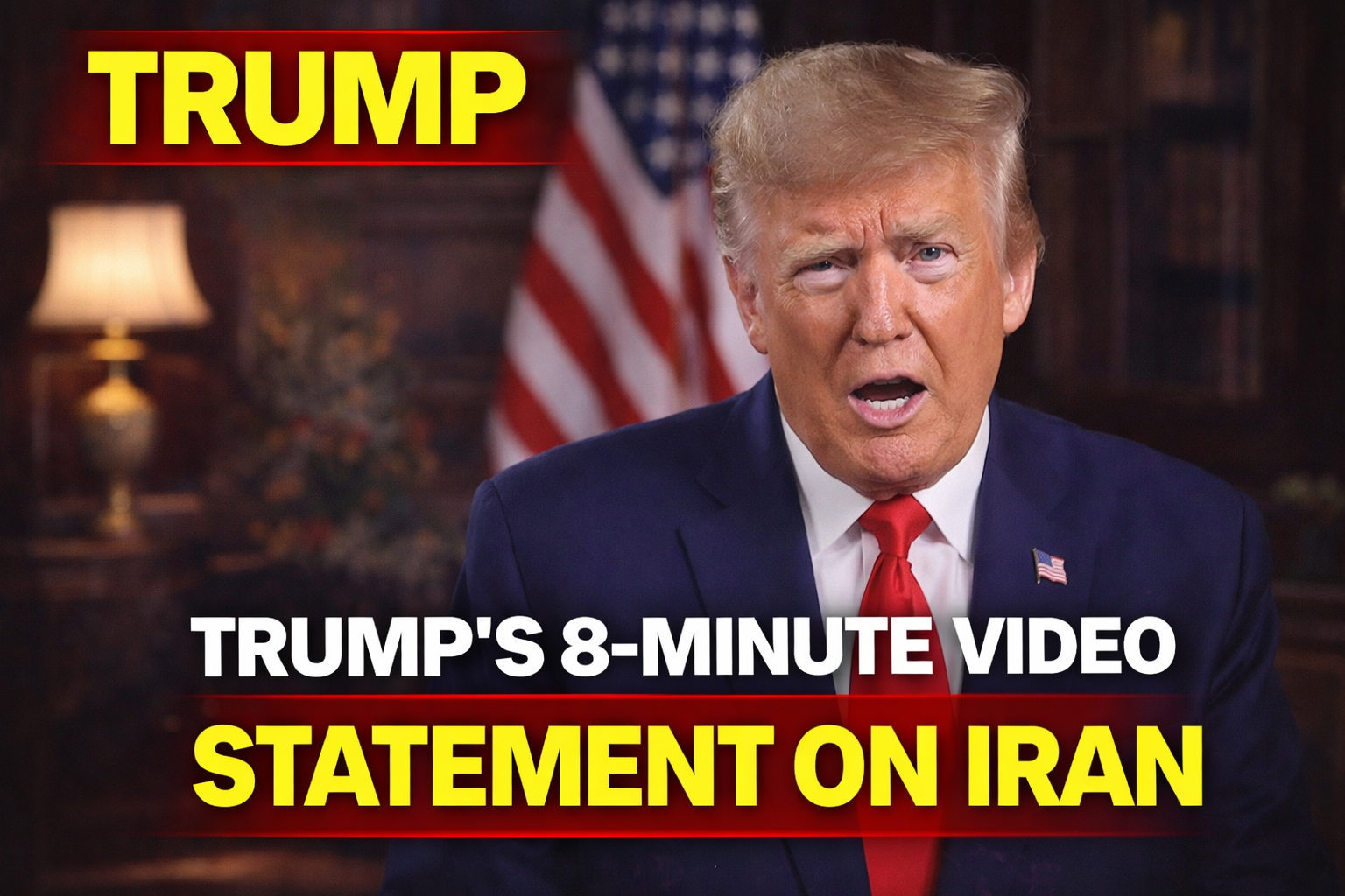 Trump Iran video, US Iran conflict, Trump statement, geopolitical news, trump-8-minute-iran-conflict-video