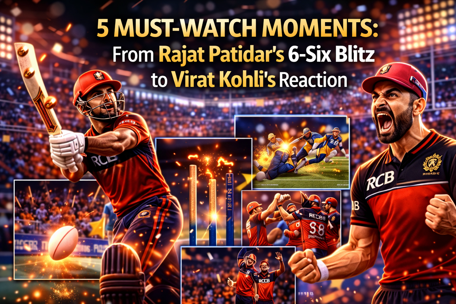 RCB vs CSK viral moments, Rajat Patidar sixes