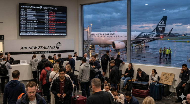 Air NZ Flight Struck by Lightning: 400+ Disruptions Hit Australia-NZ Network