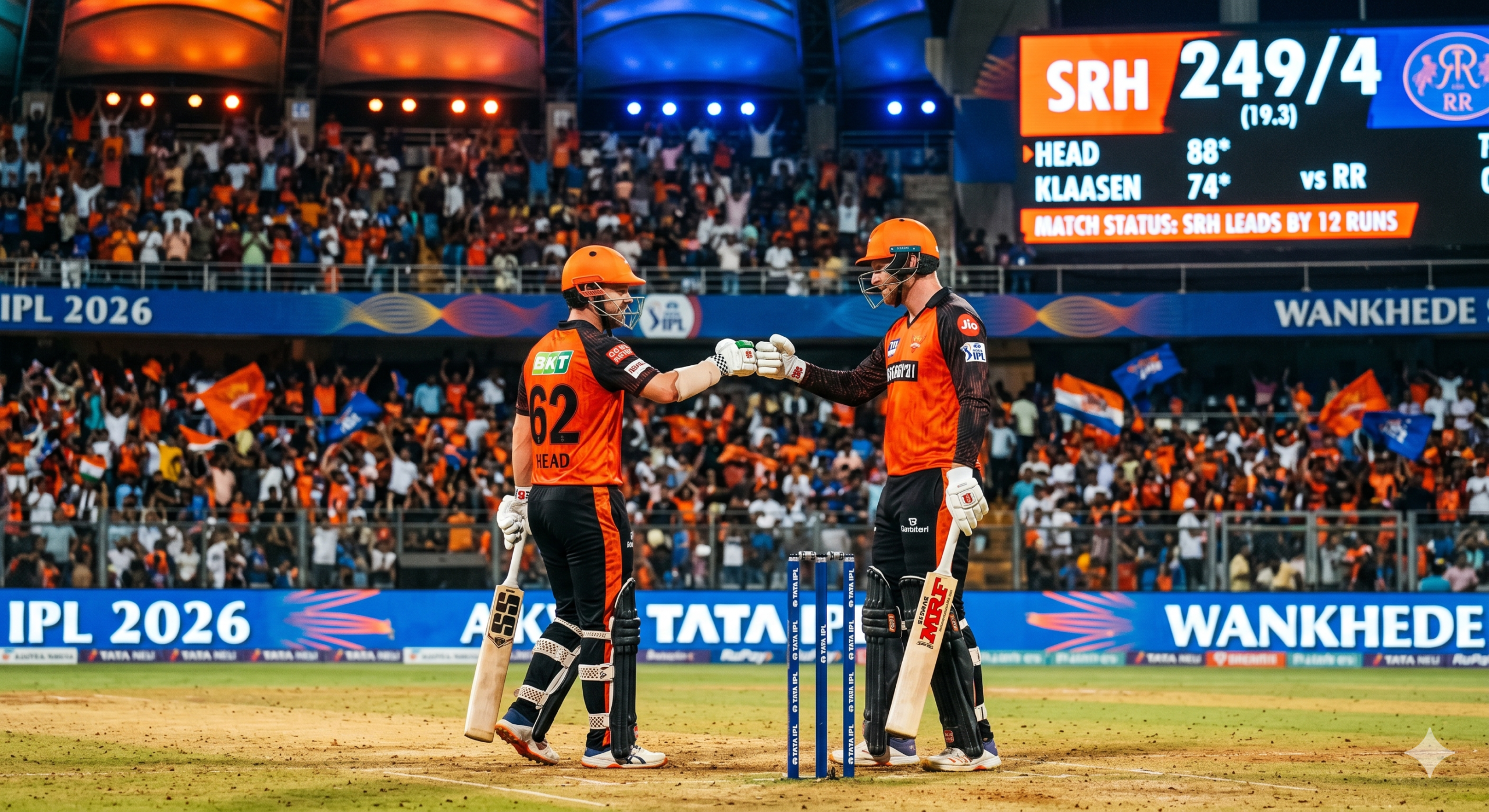 Ryan Rickelton's massive century wasn't enough as Heinrich Klaasen and Travis Head led Sunrisers Hyderabad to a record chase against MI at Wankhede