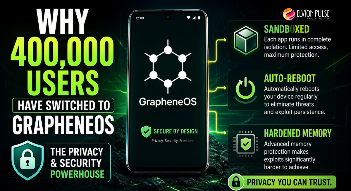Is GrapheneOS the Best Android OS for Privacy in 2026? Explore why 400,000 users have switched to GrapheneOS for its "sandboxed" security, auto-reboot features, and hardened memory
